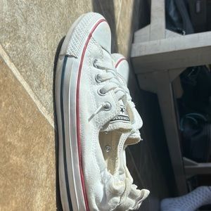 All star white converse size 7.5
